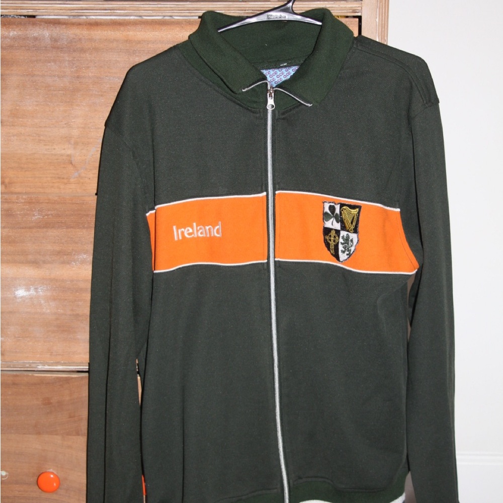 Ireland Y2K Green and Orange Men's Jacket